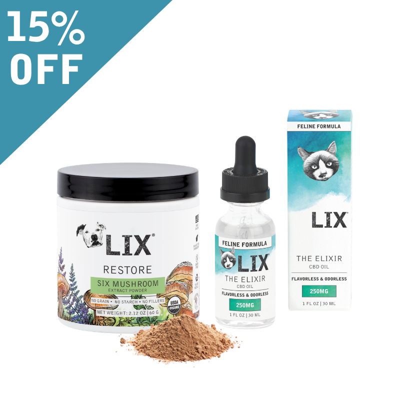 Feline Wellness Duo - Elixir, RESTORE Six Blend, & Healer - LIX