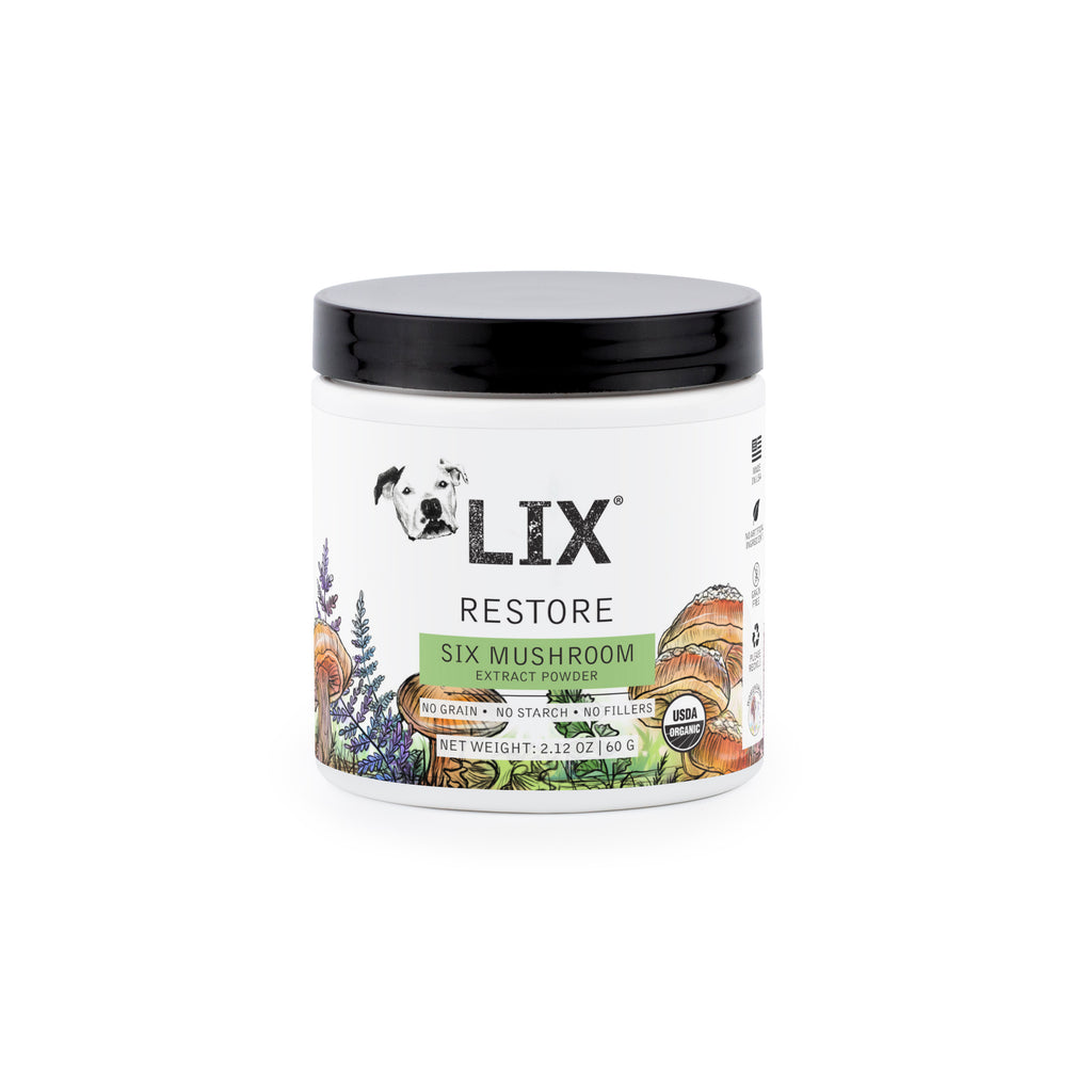 Wholesale 2 pack - RESTORE - Organic Six Mushroom Extract Powder - 2.12oz - LIX