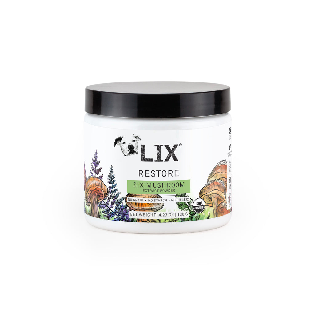 Wholesale 2 pack - RESTORE - Organic Six Mushroom Extract Powder - 4.23oz - LIX